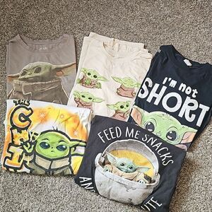 Star Wars, Baby Yoda Tee BUNDLE Sz Medium